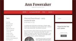 Desktop Screenshot of annfoweraker.com